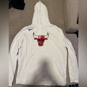 Chicago Bulls Nike White Hoodie